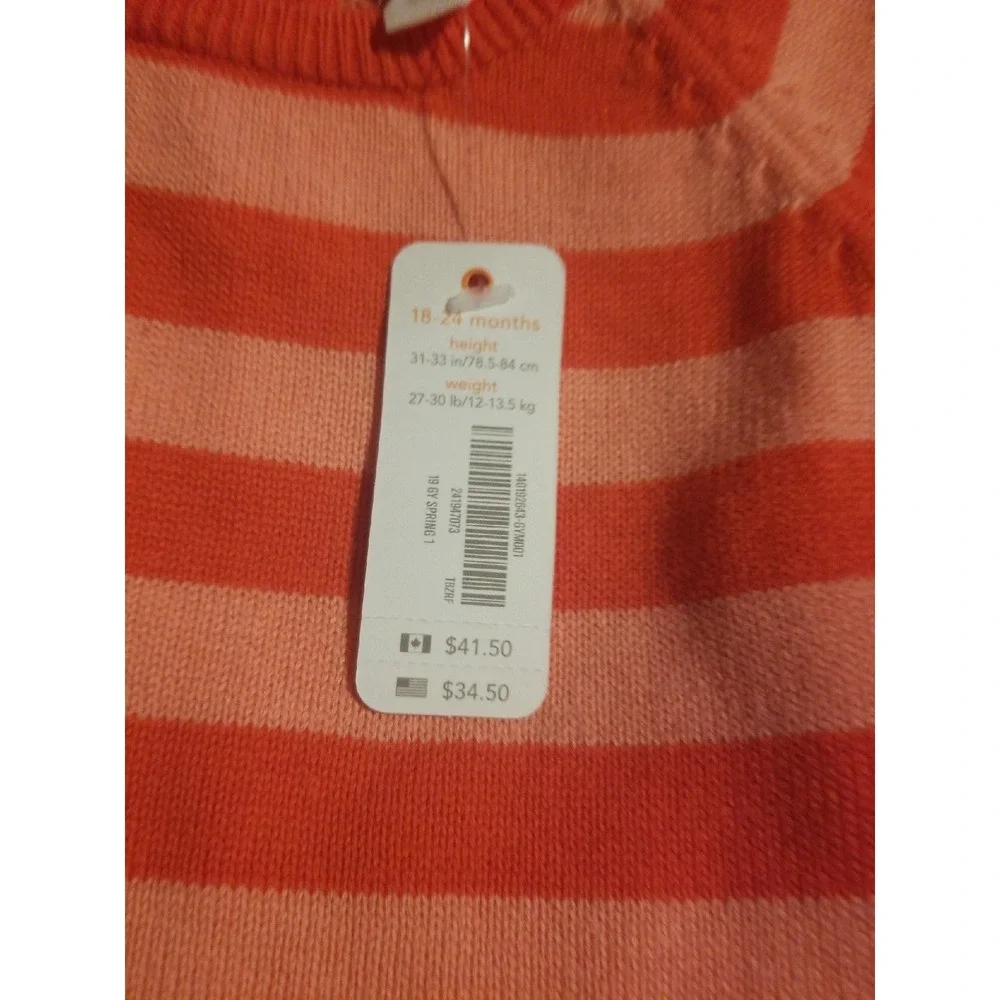 Gymboree baby sweater dress 18 24 mo nwt